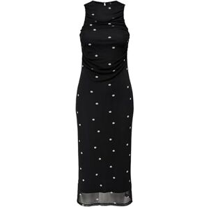 ONLY Women's Onlparis S/L Midi AOP Dress Box JRS, Black, M ONLY Women's Onlparis S/L Midi AOP Dress Box JRS, Black, M