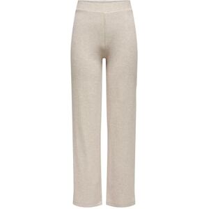 ONLY Women's Onlemma Wide Pant Noos JRS Fabric Trousers, Pumice Stone/Detail:Melange, S ONLY Women's Onlemma Wide Pant Noos JRS Fabric Trousers, Pumice Stone/Detail:Melange, S