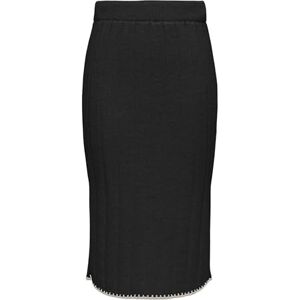 ONLY Women's Onlchick Stitch Mv Skirt KNT Skirt, Black/Detail:Pumice Stone, S ONLY Women's Onlchick Stitch Mv Skirt KNT Skirt, Black/Detail:Pumice Stone, S
