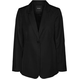 VERO MODA Women's Vmtara LS Fitted Slit Boo Blazer, Black, 14 VERO MODA Women's Vmtara LS Fitted Slit Boo Blazer, Black, 14
