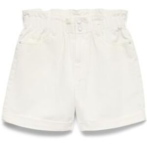 VERO MODA Women's Vmlyra Hr Paperbag Mix Shorts, Snow White, XL VERO MODA Women's Vmlyra Hr Paperbag Mix Shorts, Snow White, XL