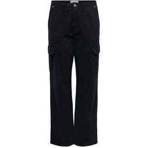 ONLY Female Cargo Trousers ONLMALFY High Waist Loose Cut Cargo Trousers, Black, S / 32L ONLY Female Cargo Trousers ONLMALFY High Waist Loose Cut Cargo Trousers, Black, S / 32L