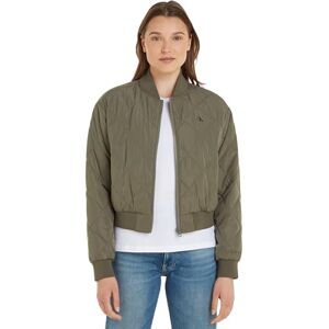 Calvin Klein Jeans Women Lw Quilted Bomber Padded Jackets Green, L Calvin Klein Jeans Women Lw Quilted Bomber Padded Jackets Green, L