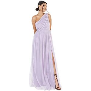Anaya with Love Women's Womens Ladies Maxi One Cold Shoulder Slit Split Sleeveless Prom Wedding Guest Bridesmaid Dress, Dusty Lilac, 20 UK Anaya with Love Women's Womens Ladies Maxi One Cold Shoulder Slit Split Sleeveless Prom Wedding Guest Bridesmaid Dress, Dusty Lilac, 20 UK