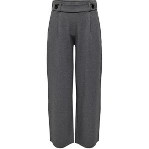 JDY geggo Women's Long Trousers JRS Noos Pleated Trousers, Medium Grey Melange/Detail: Black Buttons, XXS / 34L JDY geggo Women's Long Trousers JRS Noos Pleated Trousers, Medium Grey Melange/Detail: Black Buttons, XXS / 34L