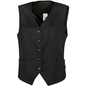 BP 1530-684-32-44, Service waistcoat for women, with utton band 200,00 g/m², fabric blend with stretch black, 18 BP 1530-684-32-44, Service waistcoat for women, with utton band 200,00 g/m², fabric blend with stretch black, 18