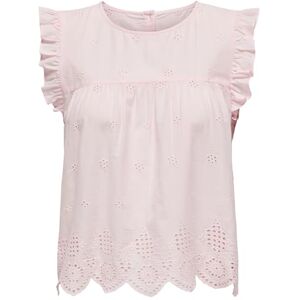 ONLY Onlsilla Life S/L Frill Top WVN Noos, Cradle Pink, 18 ONLY Onlsilla Life S/L Frill Top WVN Noos, Cradle Pink, 18
