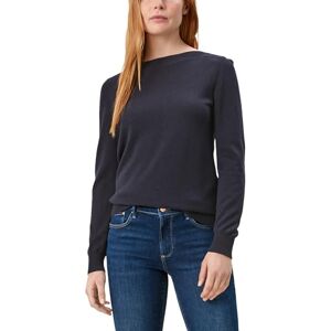 s.Oliver Ladies Long Sleeve Boat Neck Fine Rib Viscose Mix Plain Sweater, 5959 Blue, 8 s.Oliver Ladies Long Sleeve Boat Neck Fine Rib Viscose Mix Plain Sweater, 5959 Blue, 8