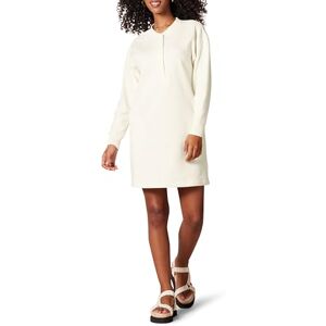 Amazon Essentials Women's Knit Henley Sweatshirt Dress (Available in Plus Size), Eggshell White, M Amazon Essentials Women's Knit Henley Sweatshirt Dress (Available in Plus Size), Eggshell White, M