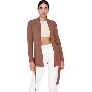 Trendyol Women Regular Basic V Neck Knit Cardigan Beige Trendyol Women Regular Basic V Neck Knit Cardigan Beige