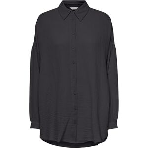 ONLY Women's ONLTHYRA Oversized Shirt NOOS WVN Langarmbluse, Phantom, ONLY Women's ONLTHYRA Oversized Shirt NOOS WVN Langarmbluse, Phantom,