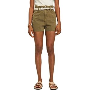 ESPRIT EDC Cut Off Denim Shorts, Khaki Green, 27W ESPRIT EDC Cut Off Denim Shorts, Khaki Green, 27W