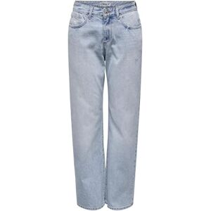 ONLY Onlella Riley Mw Straight Tai518 Dnmnoos, Light Blue (Light Blue Denim), S / 30L ONLY Onlella Riley Mw Straight Tai518 Dnmnoos, Light Blue (Light Blue Denim), S / 30L