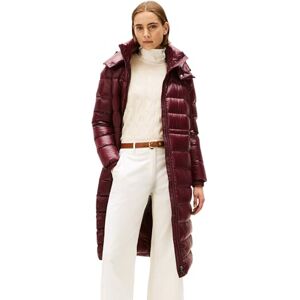 Tommy Hilfiger Women's Gloss Down Waist Maxi Puffer Jacket with Stand Collar, Red (Deep Burgundy), XXL Tommy Hilfiger Women's Gloss Down Waist Maxi Puffer Jacket with Stand Collar, Red (Deep Burgundy), XXL