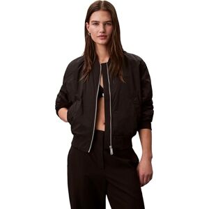 Calvin Klein Women’s Bomber Jacket Essential Nylon Jacket Water Repellent, Black (Black), S Calvin Klein Women’s Bomber Jacket Essential Nylon Jacket Water Repellent, Black (Black), S