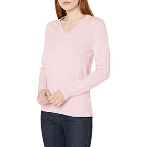 Amazon Essentials Women's Lightweight Long Sleeve V-Neck Cotton Jumper, Light Pink, M Amazon Essentials Women's Lightweight Long Sleeve V-Neck Cotton Jumper, Light Pink, M