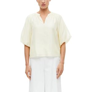 s.Oliver Women's 2179096 Blouse with Puff Sleeves (Pack of 1), Yellow, 16 s.Oliver Women's 2179096 Blouse with Puff Sleeves (Pack of 1), Yellow, 16