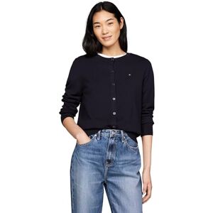 Tommy Hilfiger Women's Elegant Jersey Stitch Cardigan, Blue (Desert Sky), XXS Tommy Hilfiger Women's Elegant Jersey Stitch Cardigan, Blue (Desert Sky), XXS