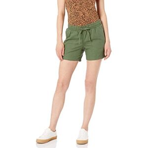 Amazon Essentials Women's 5” (13 cm) Inseam Drawstring Linen Blend Shorts (Available in Plus Size), Military Green, XXL Amazon Essentials Women's 5” (13 cm) Inseam Drawstring Linen Blend Shorts (Available in Plus Size), Military Green, XXL