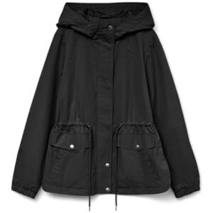 VERO MODA Female Long Parka VMPAISLEY Parka, black, M VERO MODA Female Long Parka VMPAISLEY Parka, black, M