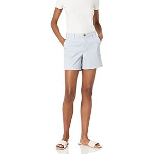 Amazon Essentials Women's Mid-Rise Slim-Fit 5" (12.7 cm) Inseam Khaki Shorts (Available in Straight and Curvy Fits), Light Blue, 18 Amazon Essentials Women's Mid-Rise Slim-Fit 5" (12.7 cm) Inseam Khaki Shorts (Available in Straight and Curvy Fits), Light Blue, 18