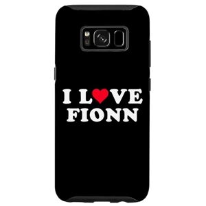 I Love Fionn Shirt For Girlfriend Boyfriend Galaxy S8 I Love Fionn Matching Girlfriend & Boyfriend Fionn Name Case