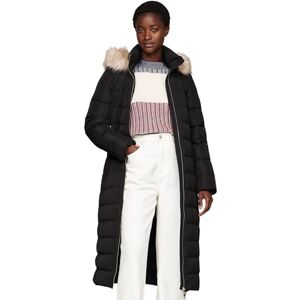 Tommy Hilfiger Women's Heritage Tyra Maxi Down Coat with Fur Trimmed Hood, Black (Black), XS Tommy Hilfiger Women's Heritage Tyra Maxi Down Coat with Fur Trimmed Hood, Black (Black), XS