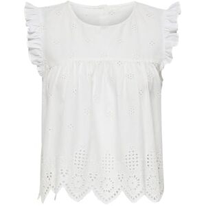 ONLY Womens Onlsilla S/L Frill WVN Noos Blouse Top, White, 16 UK ONLY Womens Onlsilla S/L Frill WVN Noos Blouse Top, White, 16 UK