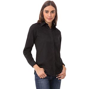 Chef Works womensBasic Dress Shirt Long Sleeve Button Down Shirt Black X-Small Chef Works womensBasic Dress Shirt Long Sleeve Button Down Shirt Black X-Small