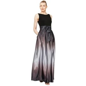 S.L. Fashions Women's Sleeveless Bead Waist Maxi Dress Special Occasion, Black Silver, 16 Petite S.L. Fashions Women's Sleeveless Bead Waist Maxi Dress Special Occasion, Black Silver, 16 Petite