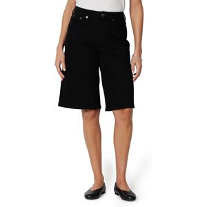 Amazon Essentials Women's Relaxed-Fit Mid-Rise Denim Bermuda Shorts, Black, 10-12 Amazon Essentials Women's Relaxed-Fit Mid-Rise Denim Bermuda Shorts, Black, 10-12