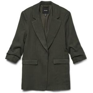 VERO MODA Vmfrida 3/4 Regular Blazer Noos, Peat, 8 VERO MODA Vmfrida 3/4 Regular Blazer Noos, Peat, 8