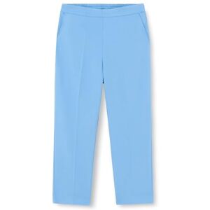 Kaffe Curve Women's Plus-Size Women's Trousers Cropped Length Elasticated Waist Pockets Pants, Ultramarine, Kaffe Curve Women's Plus-Size Women's Trousers Cropped Length Elasticated Waist Pockets Pants, Ultramarine,