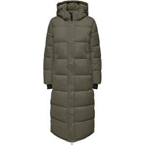 ONLY Women's Onlan Premium Puffer Coat X-Long OTW Coat, Brown, L, brown, L ONLY Women's Onlan Premium Puffer Coat X-Long OTW Coat, Brown, L, brown, L