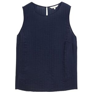 TOM TAILOR Women's Crinkle Blouse, 10668 Sky Captain Blue, 14 TOM TAILOR Women's Crinkle Blouse, 10668 Sky Captain Blue, 14