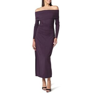 The Drop Women’s Stevie Off The Shoulder Maxi Knit Dress, Perfect Plum, XL The Drop Women’s Stevie Off The Shoulder Maxi Knit Dress, Perfect Plum, XL
