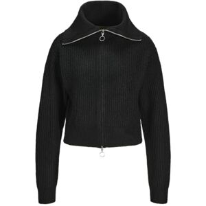 JJXX Women's Jxgilly Various High Neck Cardigan Knit Cardigan (Pack of 1), Black/Detail:/Moonbeam Neck Piping, S JJXX Women's Jxgilly Various High Neck Cardigan Knit Cardigan (Pack of 1), Black/Detail:/Moonbeam Neck Piping, S