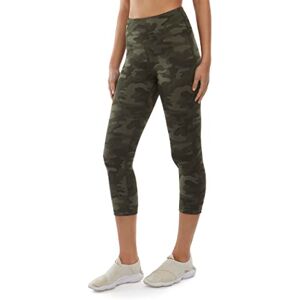 Danskin Women's Capri Leggings, Olive Camo Print, XL Danskin Women's Capri Leggings, Olive Camo Print, XL