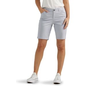 Lee Women's Legendary 9" Chino Bermuda Short, Material Gray, 6 Lee Women's Legendary 9" Chino Bermuda Short, Material Gray, 6