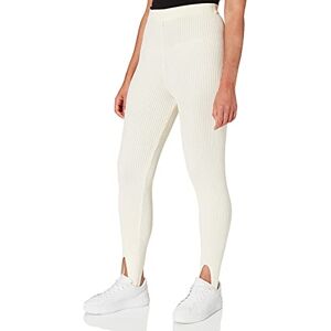 NA-KD Open Heel Knitted Leggings, Light Beige, Small NA-KD Open Heel Knitted Leggings, Light Beige, Small