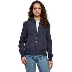 Urban Classics Women's Light Bomber Jacket with Ribbed Cuffs, Lightweight Flight Jacket for Mid-Season Weather, Longsleeve Jacket with Zipper & Pockets, Colour: Navy, Size: X-Large Urban Classics Women's Light Bomber Jacket with Ribbed Cuffs, Lightweight Flight Jacket for Mid-Season Weather, Longsleeve Jacket with Zipper & Pockets, Colour: Navy, Size: X-Large