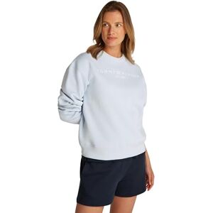 Tommy Hilfiger Women's Sweatshirt without Hood, Blue (Breezy Blue), XS Tommy Hilfiger Women's Sweatshirt without Hood, Blue (Breezy Blue), XS