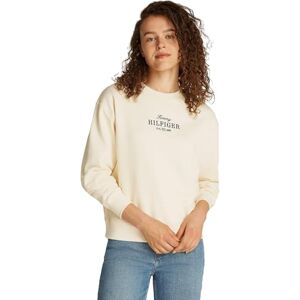 Tommy Hilfiger Women’s Regular Cotton Sweatshirt, Beige (Calico), L Tommy Hilfiger Women’s Regular Cotton Sweatshirt, Beige (Calico), L