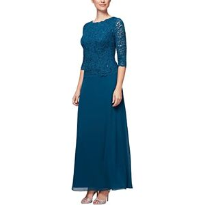Alex Evenings Women's Long Mock With Full Skirt (Petite and Regular Sizes) Special Occasion Dress, Peacock, 16 UK Alex Evenings Women's Long Mock With Full Skirt (Petite and Regular Sizes) Special Occasion Dress, Peacock, 16 UK