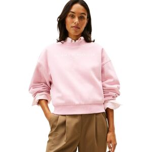 Tommy Hilfiger Women's CORP LOGO MDRN SWTSRT WW0WW47831 Pullover Sweatshirt, PINK (Bonita Pink), XXL Tommy Hilfiger Women's CORP LOGO MDRN SWTSRT WW0WW47831 Pullover Sweatshirt, PINK (Bonita Pink), XXL