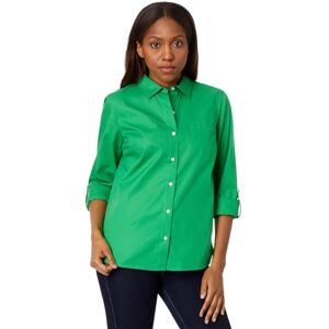 Tommy Hilfiger Women's Button Down Long Sleeve Collared Shirt with Chest Pocket, Fern, XS Tommy Hilfiger Women's Button Down Long Sleeve Collared Shirt with Chest Pocket, Fern, XS