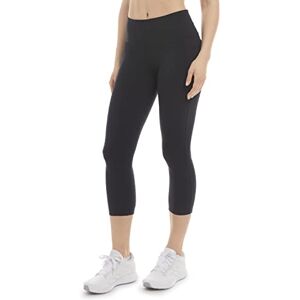 Danskin Women's Curved Contour Capri Legging, Black Salt, S Danskin Women's Curved Contour Capri Legging, Black Salt, S