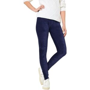 Joe Browns Women's Stretch Ribbed Velour Leggings, Regular, Blue, UK 6 Joe Browns Women's Stretch Ribbed Velour Leggings, Regular, Blue, UK 6