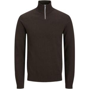 JJ REBEL Jrebcallum Knit Half Zip Sn, Chocolate Cake, XL JJ REBEL Jrebcallum Knit Half Zip Sn, Chocolate Cake, XL
