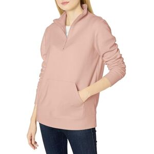 Amazon Essentials Women's Long-Sleeve Fleece Quarter-Zip Jumper (Available in Plus Sizes), Light Pink, XXL Amazon Essentials Women's Long-Sleeve Fleece Quarter-Zip Jumper (Available in Plus Sizes), Light Pink, XXL